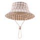 thumbnail image 2 of Gorro Bamery para bebés pequeños con protección UV, 50 cm, celosía caqui, 2 of 6