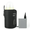 thumbnail image 1 of Calentador de botellas Calentador de biberones USB portátil, calentador de leche de viaje, calentador de biberones para coche, bolsa de calentamiento de biberones para leche materna y fórmula con Cabl Abanopi Calentador de botellas, 1 of 7