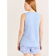 thumbnail image 5 of Joyspun Women's Printed Tank Top and Shorts Pajama Set, 2-Piece, Sizes XS-3X, 5 of 7