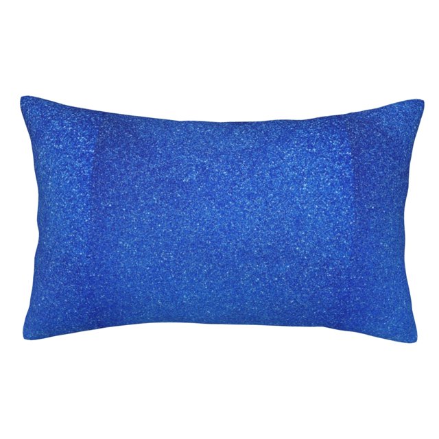 Balery Blue Glitter Funda de Cojín Estampada, Regalos para Mujeres, Regalos de Amor para Ella, Regalos para Novia o Esposa, Funda de Almohada-14"x20"