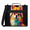 Green, variant on Jiaoprinted Cute Dog Zipper Binder, Funny Cute Bulldog Animal 3 D-Ring Binder, Multi-Pocket Expanding Organizer Bag with Handle and Shoulder Strap for Travel Work