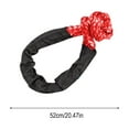 thumbnail image 3 of Dadiaei Synthetic Soft Shackle with Winch Ring, Heavy-Duty Recovery Ring & Snatch Rope Towing Straps, Pulley Block Kit for Off-Road, ATV, UTV, Jeep, Trailer, Truck & SUV Winch Accessories, 3 of 6