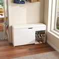 thumbnail image 2 of Jopath Entryway Bench with Shoe Storage Space-Saving Shoe Organizer White, 2 of 7