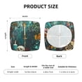 thumbnail image 4 of Kdxio Chair Seat Covers Baroque Floral Still Life Print Chair Covers for Dining Room Square Washable Chair Protector Seat(Four Pieces), 4 of 5