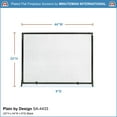 thumbnail image 2 of Minuteman SA-4433 44'' x 33'' Plain Flat Fireplace Screen in Black, 2 of 2