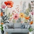 thumbnail image 4 of Fenyluxe  Floral Tapestry, Flower Tapestry Wall Hanging Plant Tapestry, Colorful Wildflower Nature Wall Tapestry Botanical Herbs Vintage Tapestry for Bedroom Living Room Dorm 40x60inch, 4 of 6