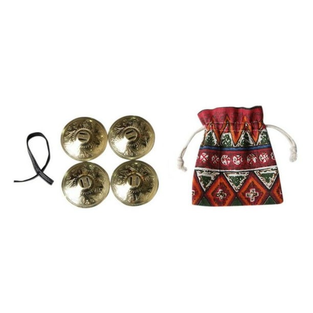 2 Packs Dance Finger Cymbals Belly Dance Finger Cymbals Egyptian ATS
