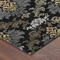 thumbnail image 3 of Addison Rugs Chantille Indoor/Outdoor Traditional Damask Black Machine Washable Rectangle Rug, 10' x 14', 3 of 8