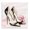 Blush Floral Glam Heels, variant on Stupell Industries Shabby Chic Pink Beauty Bouquet Black Framed Print Under Glass, 13 x 13, by Kim Allen