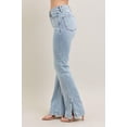 thumbnail image 4 of Judy Blue Full Size Tummy Control Vintage Wash Side Slit Slim Boot Jeans Plus Size, 4 of 11