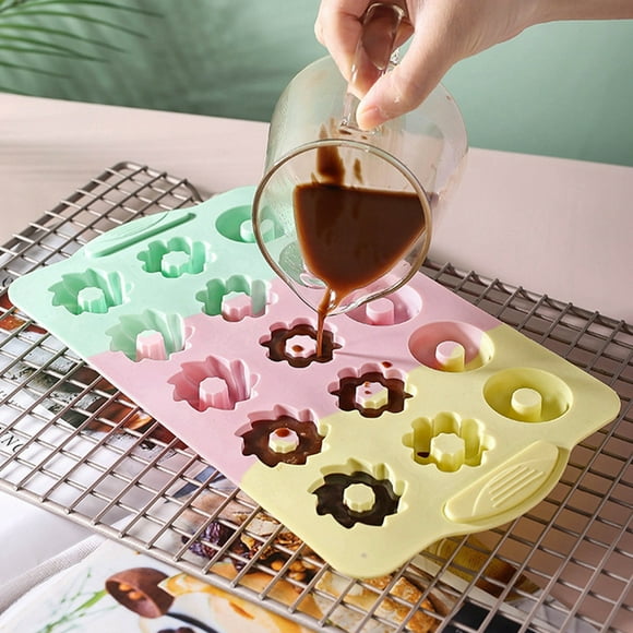 fsxdhpcsgfc Small Baking Pans round Silicone Mooncake In Different Flower And Shapes DIY Aromatherapy Various Colorful A 2