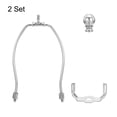 thumbnail image 4 of Uxcell 6.5 inch Lamp Harp Kit with Finial Lamp Shade Holder Chrome, 2 Set, 4 of 6