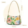 thumbnail image 3 of FORMRS Womens Shoulder Bag with Chain Strap Clutch Purse Cute Tote Handbag, Retro Pink Floral, 3 of 7