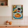 thumbnail image 3 of More Spaghetti Less Upsetti Cat Print Dinner Poster Bistro Dining Pasta Posters Italian Kitchen Wall Decor Without Frame, Matte Canvas Stretched, Posters & Art Prints, Gift., 3 of 5