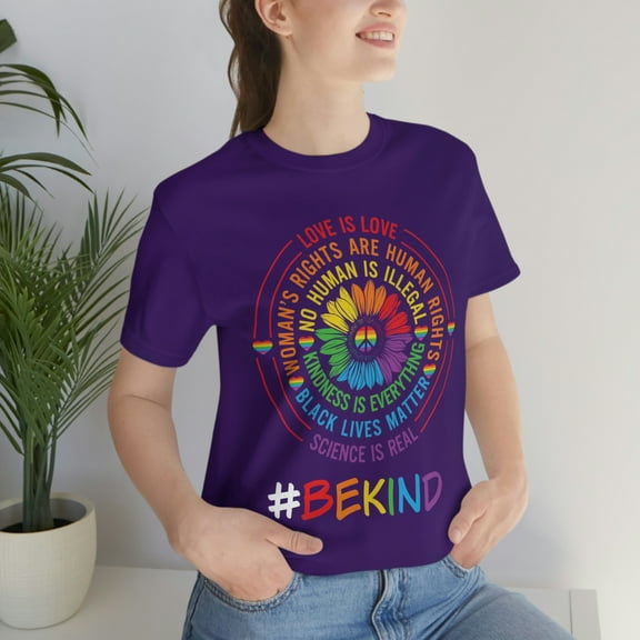 Kindness is Everything Science Real Black Lives LGBTQ+ Pride S-3XL