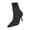 Black, variant on Willtoo Womens Pointed Toe Stiletto Ankle Sock Boots Stretch Knit Slip-On High Heel Booties Fashion Slim Fit Dress Boots