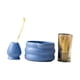 thumbnail image 2 of Juego de 4 piezas para de matcha, soporte para batidor, tazón de té de inicio, regalos, tazón de matcha de cerámica, batidor de matcha para Azul, 2 of 9