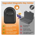 thumbnail image 4 of Magnetic Key Box Hider Under Car with 4 Digit Combination with Strong Magnet Key Outdoors Waterproof ,Easy to Install, 4 of 5