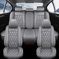 thumbnail image 2 of OTOEZ Universal Car Seat Covers 5 Seats Full Set Automotive Leather Car Seat Cushion Waterproof Front Rear Seat Cover Protector, 2 of 10