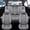Gray + White Line, variant on OTOEZ Car Seat Covers Full Set, 5 Pcs Leather Automotive Front & Rear Seat Covers, Waterproof Car Seat Cushion Protector Universal Fit Honda Accord Civic Nissan Toyota Hyundai