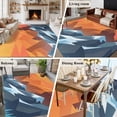 thumbnail image 6 of 5x8 Washable Area Rug, Abstract Mountain Non-Slip Large Rectangle Rug for Living Room Dining Room, Blue Navy Forest Tree Sunset Modern Indoor Floor Mat for Home Decor, 6 of 9