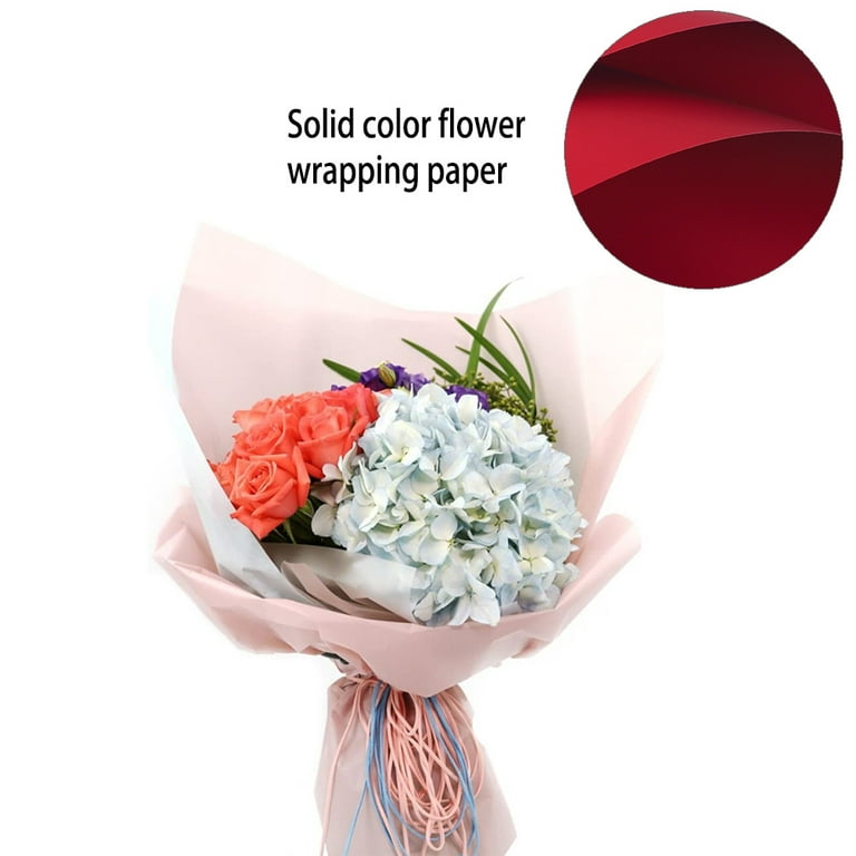 Wholesale 20 Waterproof Black And White Flower Wrapping Paper 1s