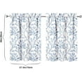 thumbnail image 6 of Farmhouse Kitchen Curtains 36 Inch Length Country Window Curtain Over Sink Rustic Small Short Tier for Bathroom Cafe Rod Pocket (2 Panels, 27.5" W x 36" L), 6 of 6