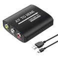 thumbnail image 1 of RCA to -Compatible Adapter AV to -Composite Converter for PS1/2/3 N64 VCR Blue-Ray DVD STB Adapter, 1 of 5