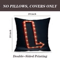thumbnail image 2 of LALILO Throw Pillow Covers Arrow With Space Sign Neon Light Arrow Cushion Cover 18" x 18", 2 Pack, 2 of 6