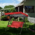 thumbnail image 2 of LKWLPD Swing Canopy Replacement, Outdoor Swing Canopy Replacement, 2-3 Seat Waterproof Porch Swing Canopy Replacement, Garden Furniture Covers(210D: 65 x 45 x 6in), 2 of 6