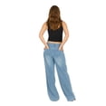 thumbnail image 5 of Forever 21 Women's Low Rise Baggy Fit Jeans with Side Stripes and Bow Accents, Sizes 0-14, 5 of 5