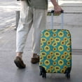 thumbnail image 3 of Blue Yellow Sunflower Pattern Luggage Cover Fashion Suitcase Cover Baggage Covers Fit 25-28 Inch Luggage (Go Travel), 3 of 5