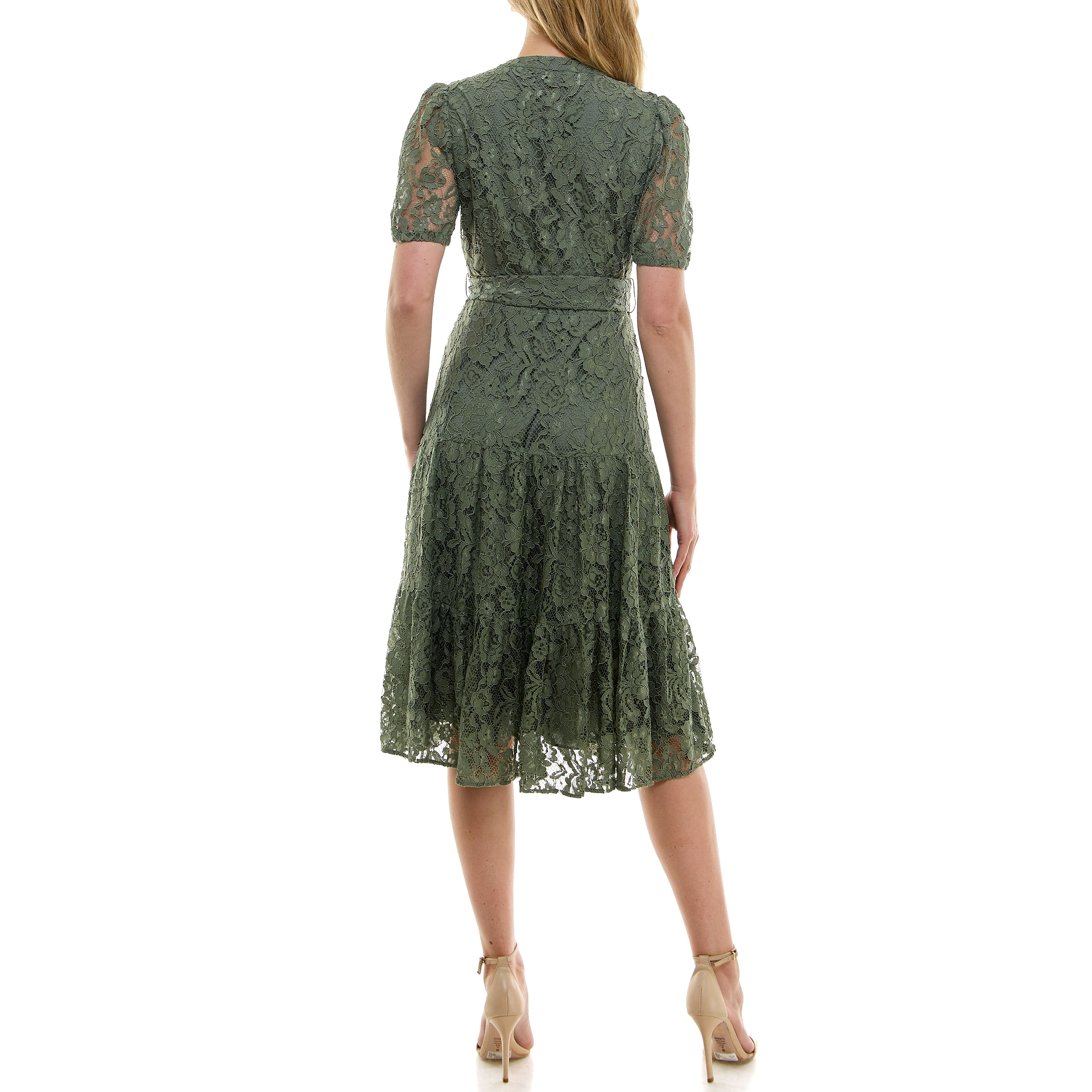 Nanette Lepore Women's Puff Sleeve Lace Midi Dress, Sizes XS-XXXL