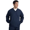 thumbnail image 2 of Sport-Tek Men's Rib Knit V-Neck Collar Soft Raglan Wind Shirt, 2 of 5