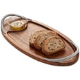 thumbnail image 4 of The BRAID SERVING BOARD w DIPPING DISH crafted by Nambe, 4 of 4