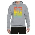 thumbnail image 2 of Tropical Palm Tree Silhouette | Mens Pop Culture Hooded Sweatshirt Graphic Hoodie, Heather Grey, 3XL, 2 of 4