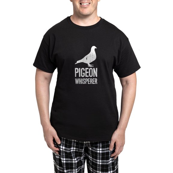 CafePress - Pigeon Whisperer Men's Dark Pajamas - Men's Dark Loose Fit Cotton Pajama Set