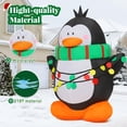 thumbnail image 6 of GOOSH 4.2 FT Christmas Inflatables Penguin Outdoor Christmas Decorations, Inflatable Christmas Penguin Xmas Decorations Clearance with LED Lights Built-in for Holiday/Christmas/Party/Yard/Garden, 6 of 7