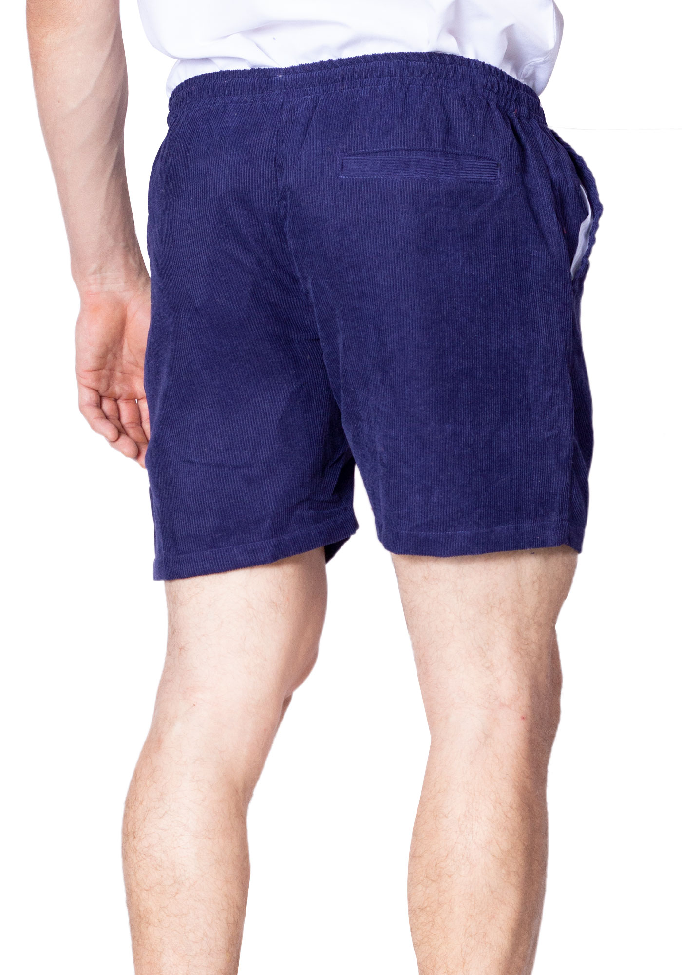mens corduroy shorts elastic waist