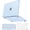 Sky Blue, variant on MOSISO MOSISO Compatible with MacBook Air 13 inch Case M5 M4 M3 M2 2026-2022 A3449 A3240 A3113 A2681, Anti-Fingerprints Corner Protective Hard Shell with TPU Bumper Edge,3 in 1 Kit