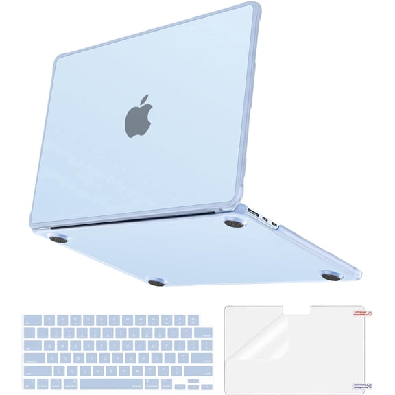 MOSISO MOSISO Compatible with MacBook Air 13 inch Case M5 M4 M3 M2 2026-2022 A3449 A3240 A3113 A2681, Anti-Fingerprints Corner Protective Hard Shell with TPU Bumper Edge,3 in 1 Kit