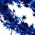 thumbnail image 2 of OULII 1Set Star Tinsel Garland Blue 2.3 Feet for Christmas Decoration, 2 of 4