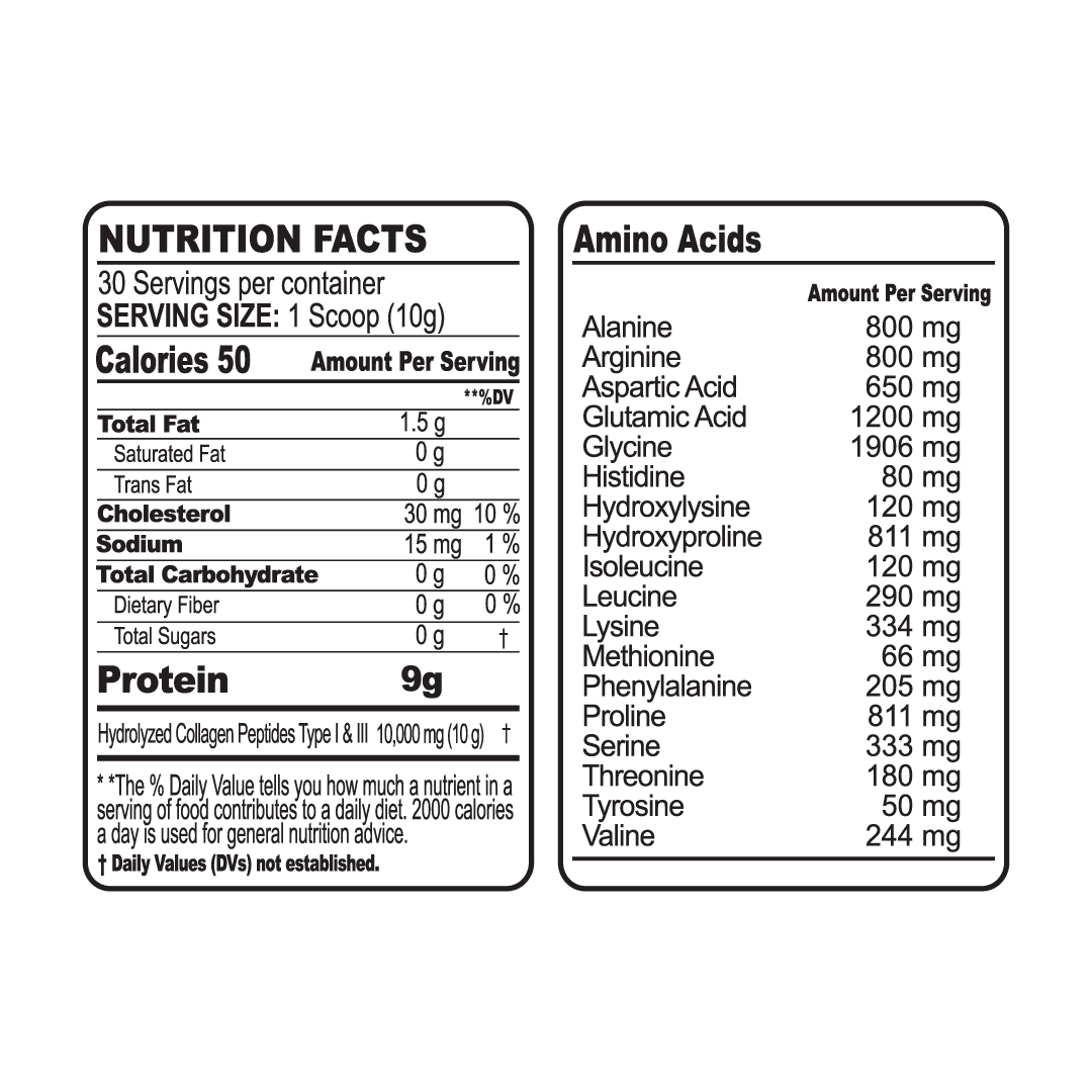 COLLAGEN P18 The only 100% pure collagen formula, developed by Paleolife. Hydrolyzed collagen peptides, powdered, with a powerful combination of 18 amino acids.