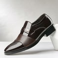 thumbnail image 4 of Men's British Style Loafers - Comfortable Slip-On Dress Shoes with Business Casual Fashion Simple Design, 4 of 5