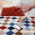 thumbnail image 3 of Shag Area Rug for Bedroom Living Room,5x8 Fluffy Soft Colorful Checkered Rug Fuzzy Shaggy Bedroom Carpet,Indoor Plush Floor Rugs for Kids Boys Girls Teen Dorm Nursery Home Decor, 3 of 16