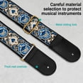 thumbnail image 3 of AODSK Cotton Embroidery Guitar Strap 2" Adjustable for Acoustic Electric Bass Ukulele with Picks Guitarists  Gift, 3 of 6
