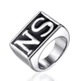 thumbnail image 4 of Anillo de acero de titanio exagerado japonés y coreano con personalidad de moda retro punk para hombres coreanos con calavera dominante, 4 of 6