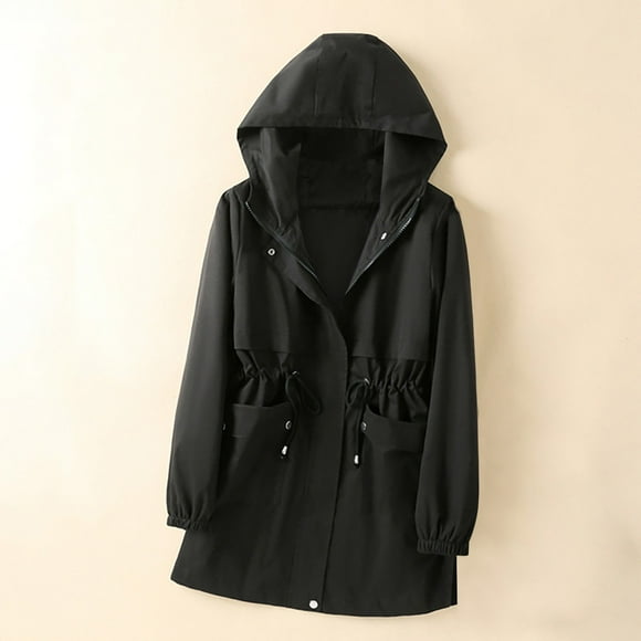 EQWLJWE Womens Winter Coats Parka Jacket Hooded Long Winter Warm Parka Coat with Pockets Windproof Outerwear Halloween Clearance Costumes