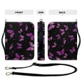 thumbnail image 5 of ZUXONGSY Purple Butterfly Print Bible Cover for Women Men PU Leather Bible Case with Handle Large Bible Bag Multifunctional Bible Carrier for Church Religious, XL, 5 of 7