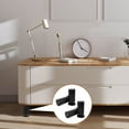 thumbnail image 4 of YSNOOWE Furniture Legs Metal 4Pcs and Sturdy Black Stainless Steel for Cabinet and Bed Frame, 4 of 8